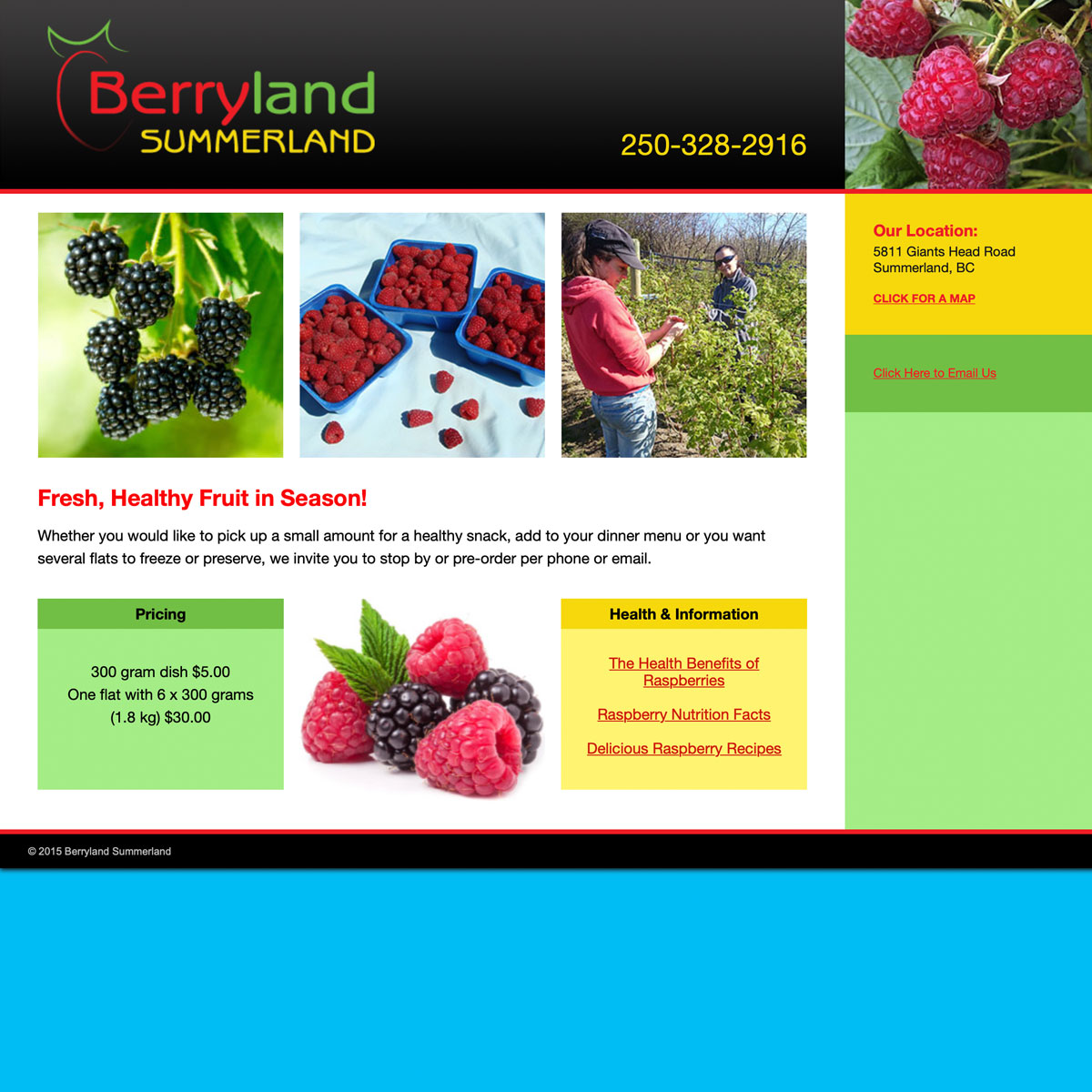 Berryland Summerland website