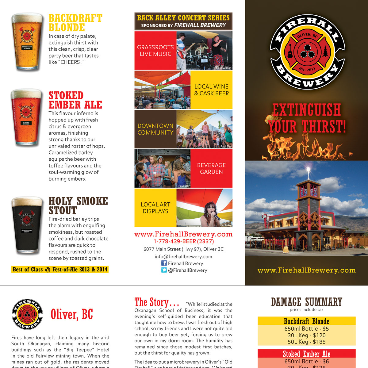 Firehall Brewery brochure 1